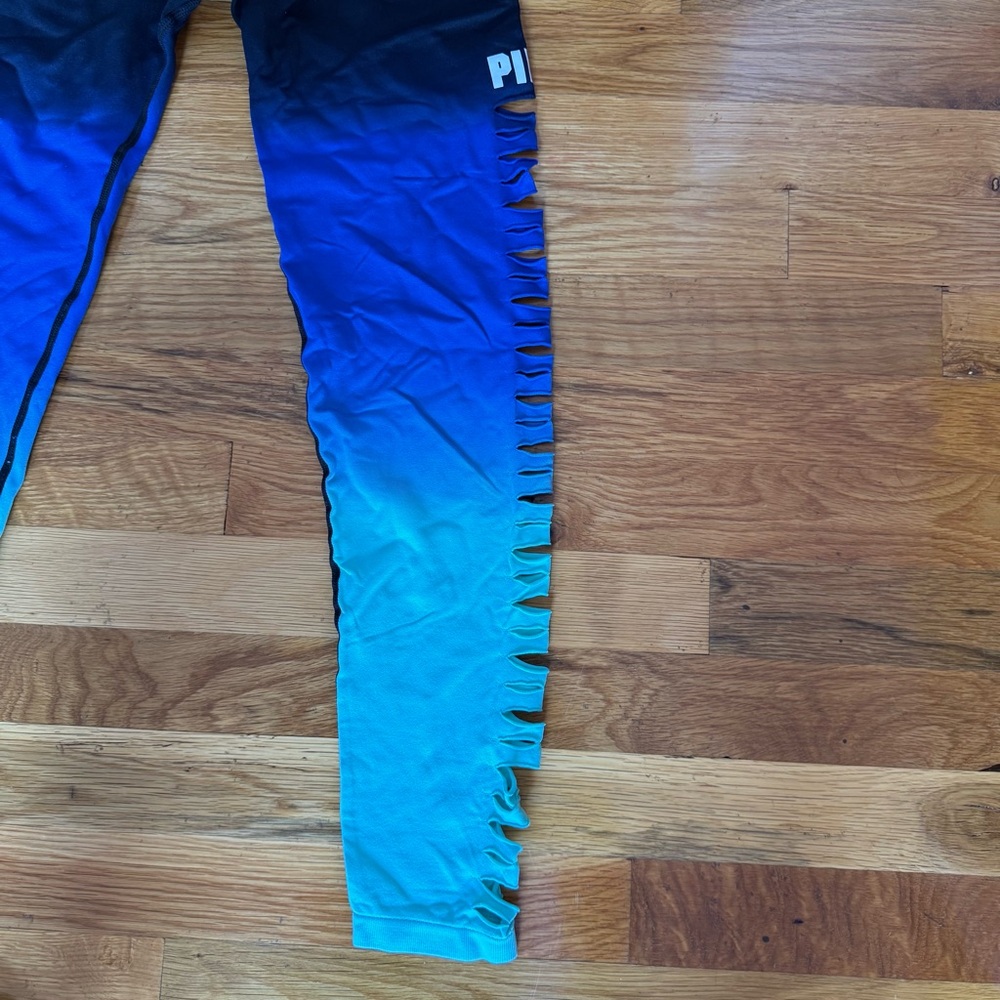 Black and Blue Ombre Leggings by PINK - Picture 2 of 2